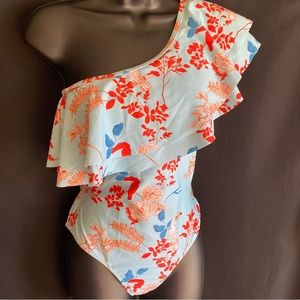 Blossom one shoulder swimsuit